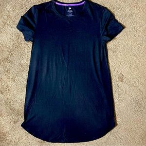 N Natori Ladies Soft Sleepshirt Black Size Small EUC